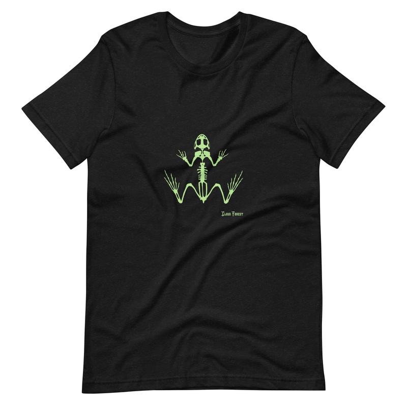 Halloween Frog Skeleton Unisex t-shirt XS