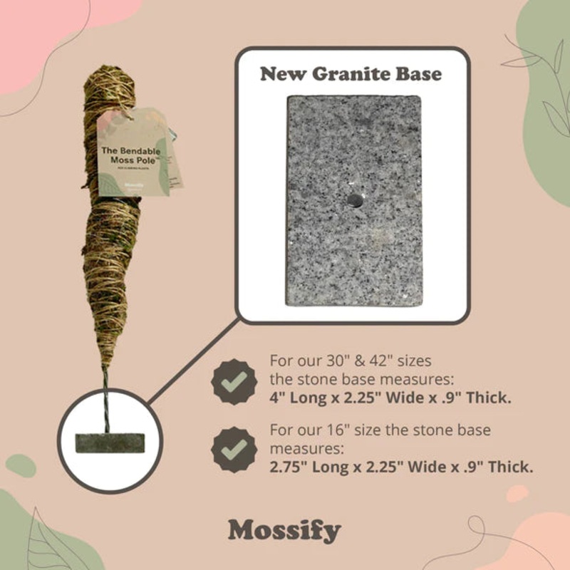 Mossify Bendable Moss Pole 16 inches