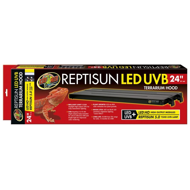 Zoo Med ReptiSun LED UVB Terrarium Hood 14″