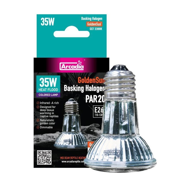 Arcadia GoldenSun Basking Halogen Heater 35 Watt