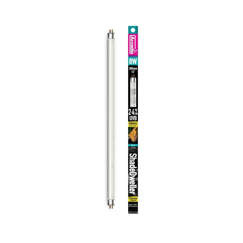 Arcadia ShadeDweller UV Lamp, 2.4% UV-B, 8 Watt, Arboreal