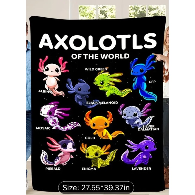 Axolotl Blanket Of the world