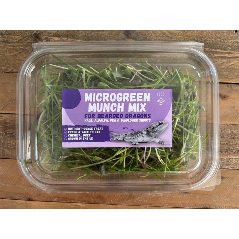 British Farmed Microgreen Munch Mix Bearded Dragon Mix