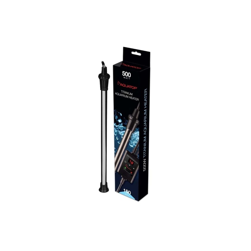 Aquatop Submersible Titanium Aquarium Heater & External Thermostat 500w