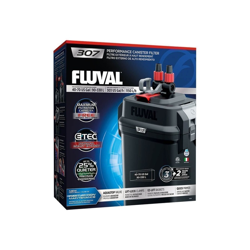 Fluval 307 External Filter 120Vac, 60Hz (40-70 gal)