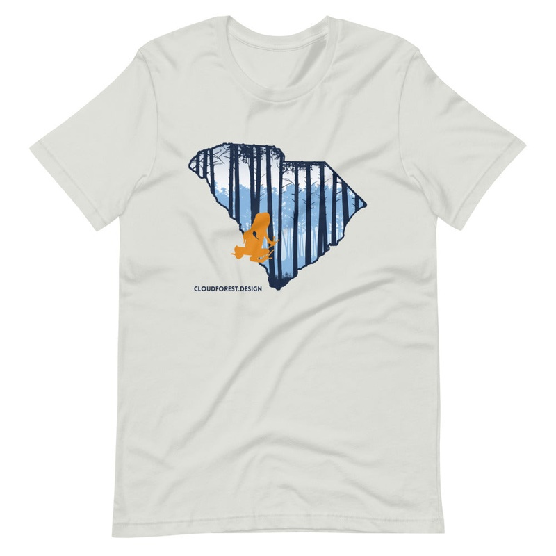 South Carolina Pine Forest Short-Sleeve Unisex T-Shirt White XS