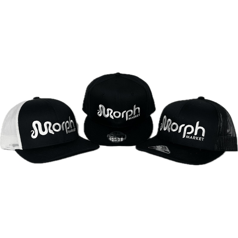 MorphMarket Hats New Era -Black Flat Bill Snapback Cap.