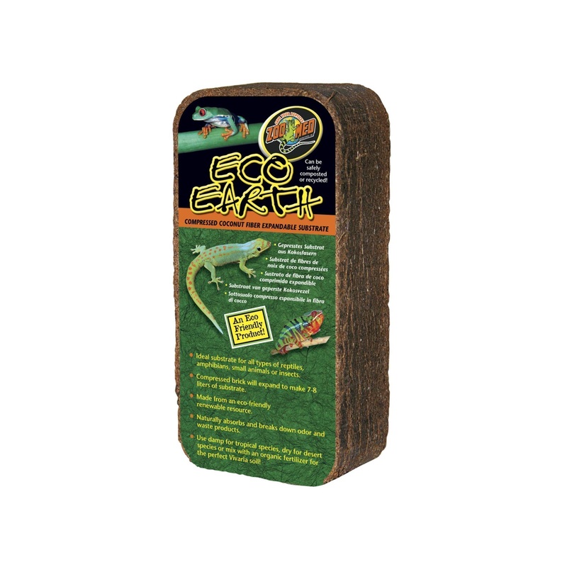 Zoo Med Eco Earth Coconut Fiber Substrate Brown, 1ea/1 pk