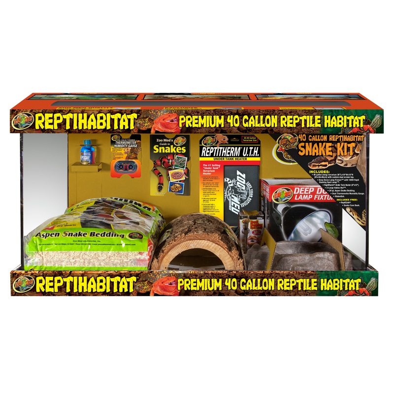 Zoo Med 40 Gallon ReptiHabitat Snake Kit