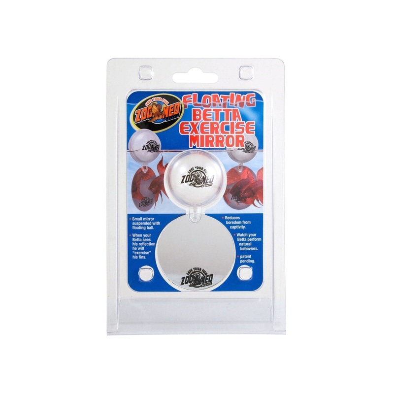 Zoo Med Floating Betta Exercise Mirror Aquarium Ornament