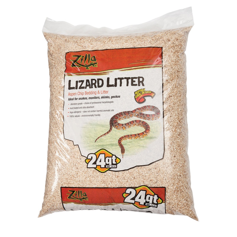 Zilla Lizard Litter Aspen Chip 4 qt