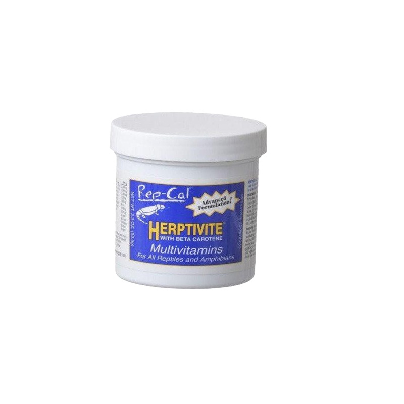 Rep Cal Herptivite Multivitamin w/ Beta Carotene 3.3 oz Blue Bottle