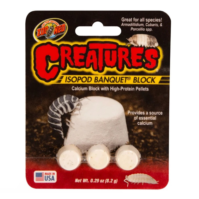 Zoo Med Creatures Isopod Banquet Block Food and Calcium Supplement Treat