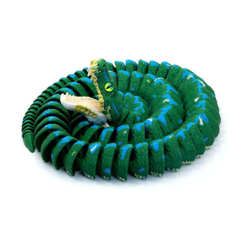 3D Printed Realistic Green Tree Python – Large 3D Printed Realistic Green Tree Python – Large