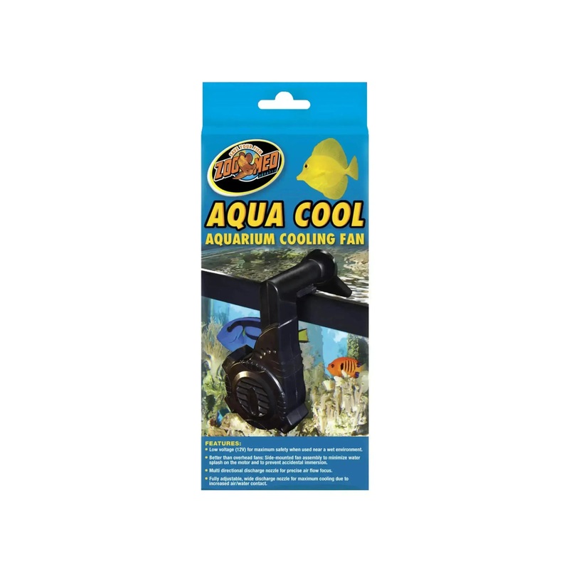 Zoo Med Aqua Cool Aquarium Cooling Fan Black 1ea