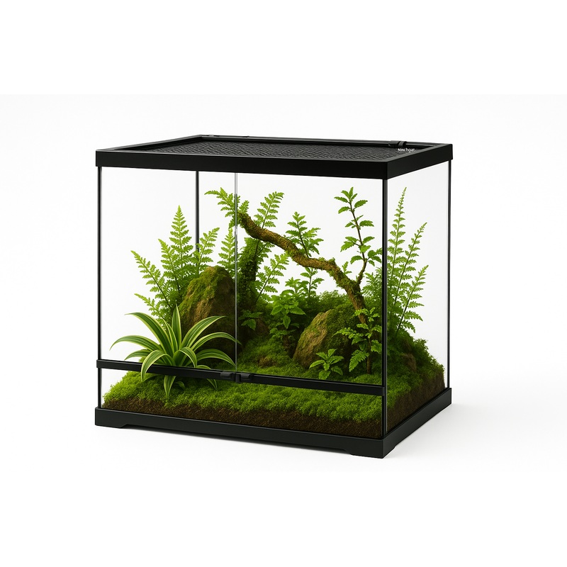 Deluxe Reptile Terrarium 50cm x 35cm x 60cm with Drain Plug