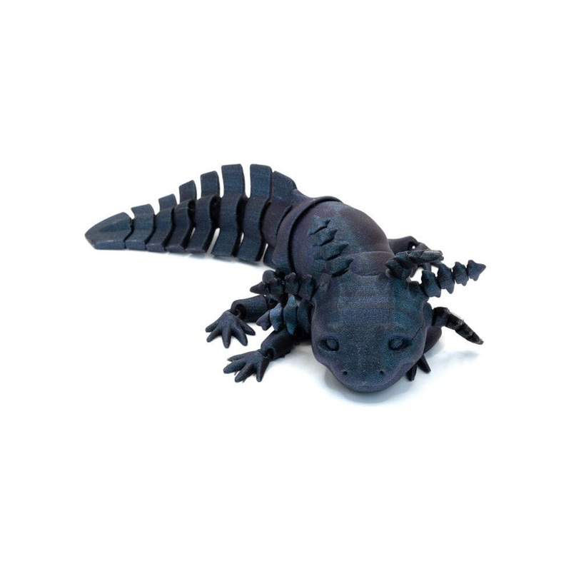 3D Printed Multi-Color Axolotl – Small 3D Printed Multi-Color Axolotl – Small