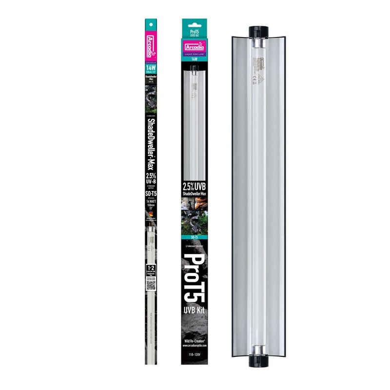 Arcadia Shade Dweller Max Pro T5 2.5% UVB Kit 24″ Kit