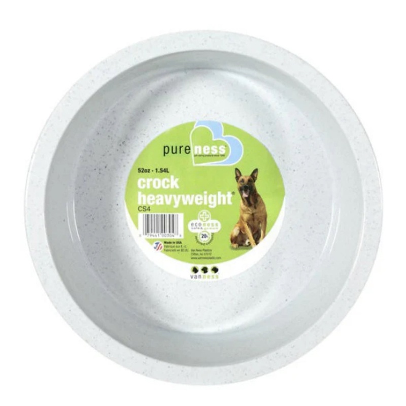Van Ness Pets Crock Style Heavyweight Bowl Medium