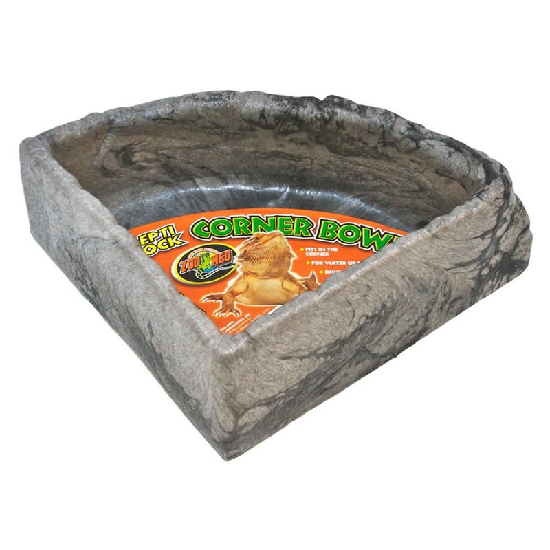 Zoo Med Repti Rock Corner Bowl Large