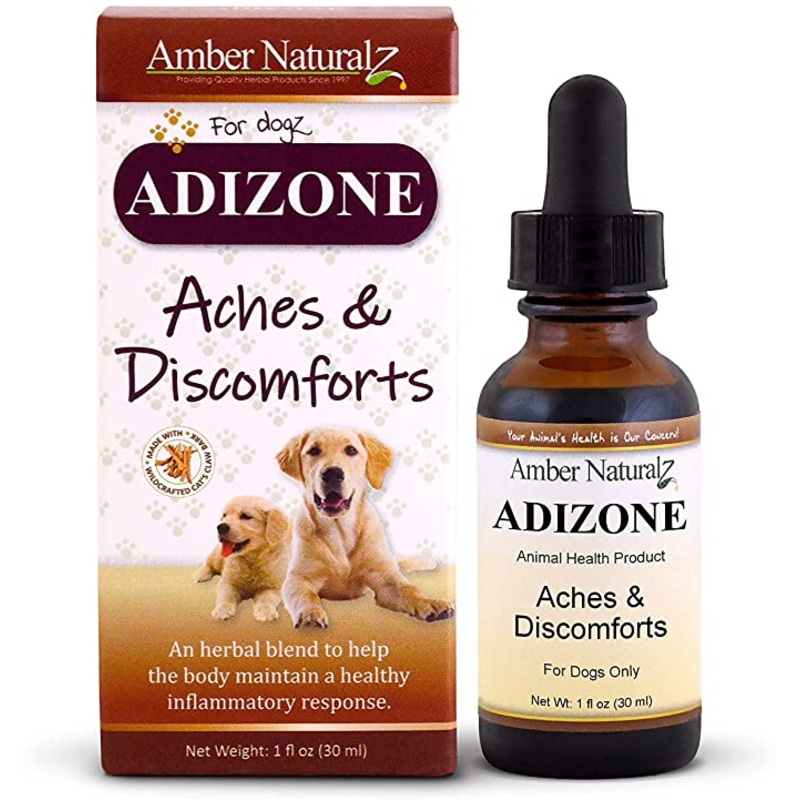 Amber Naturalz Adizone: Aches & Discomforts – for Dogs, 1 Ounce