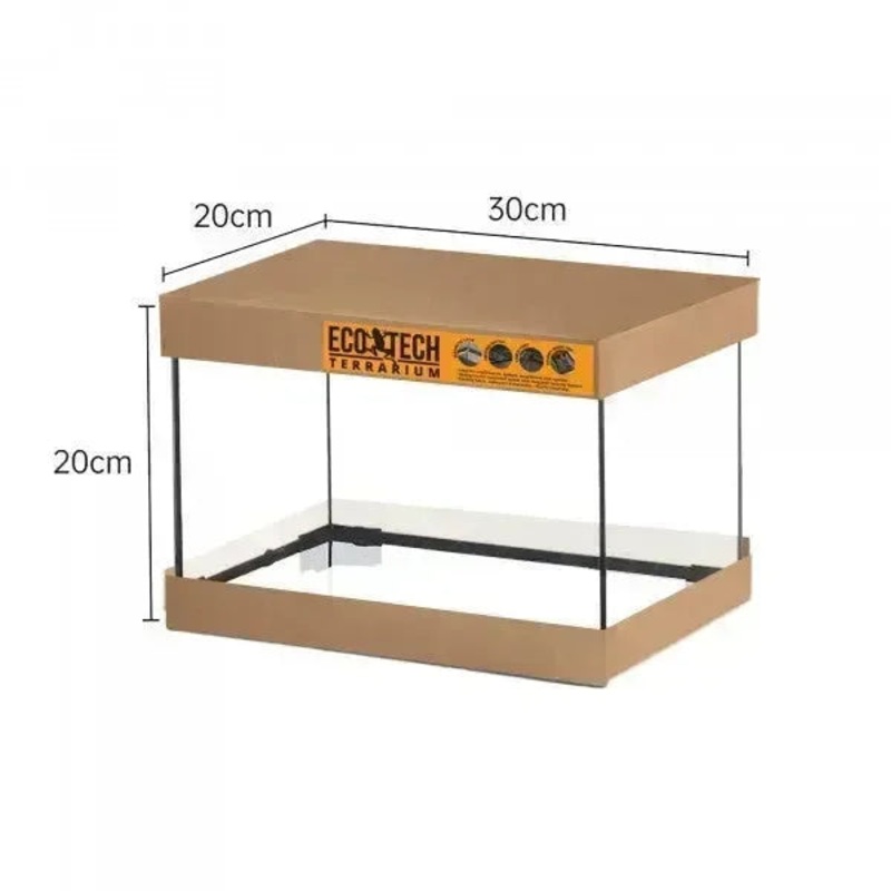 Eco Tech Glass Reptile Terrarium Tank 30 x 20 x 20cm