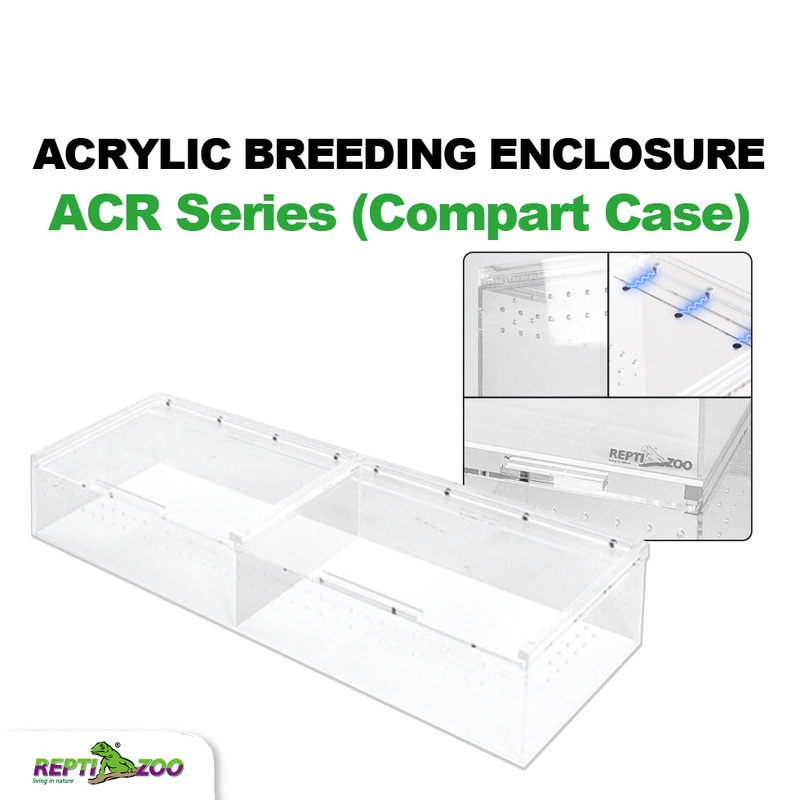REPTIZOO Compart Acrylic Show Case ACR42A 2 grids 22 x 8 x 4inch(H)
