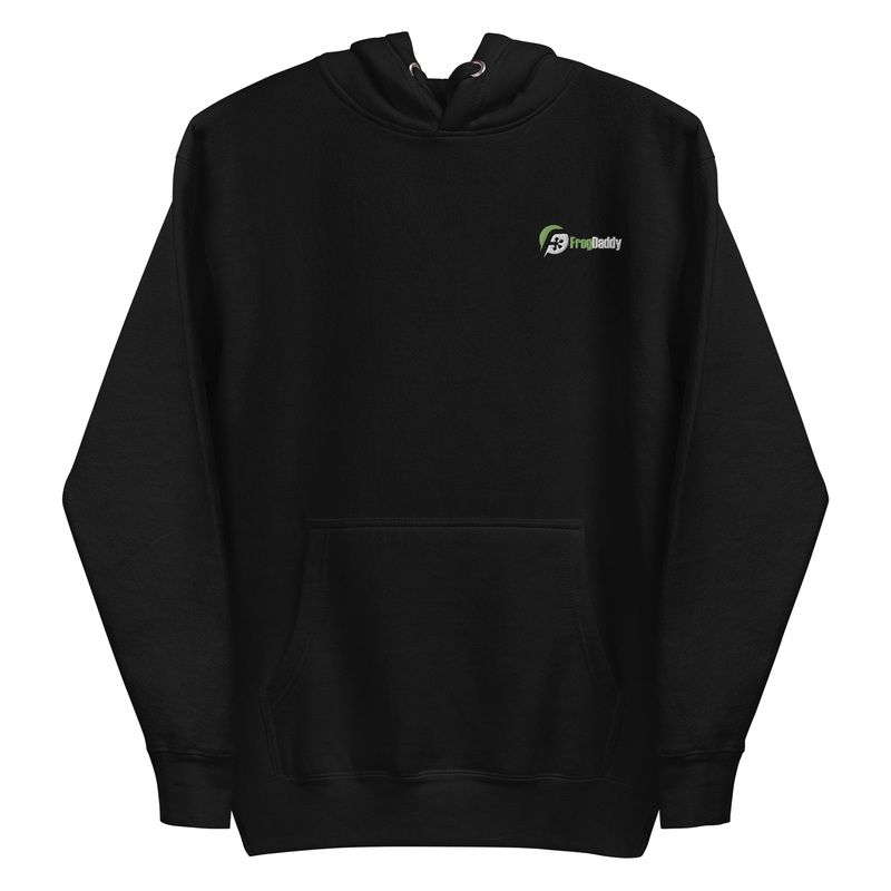 FrogDaddy Embroidered Logo Unisex Hoodie S