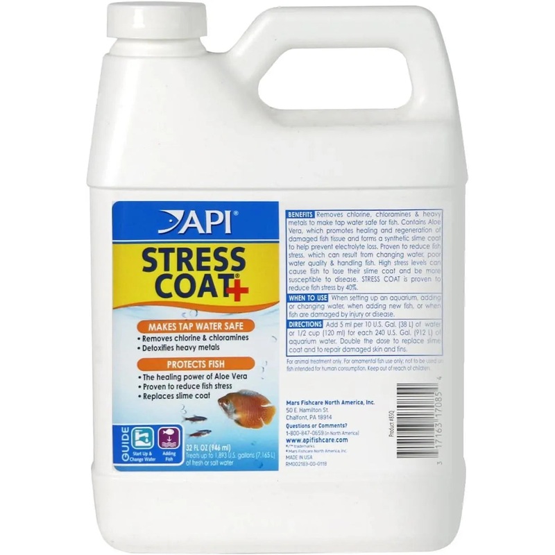 API Stress Coat+ 946ml Tap Water Conditioner