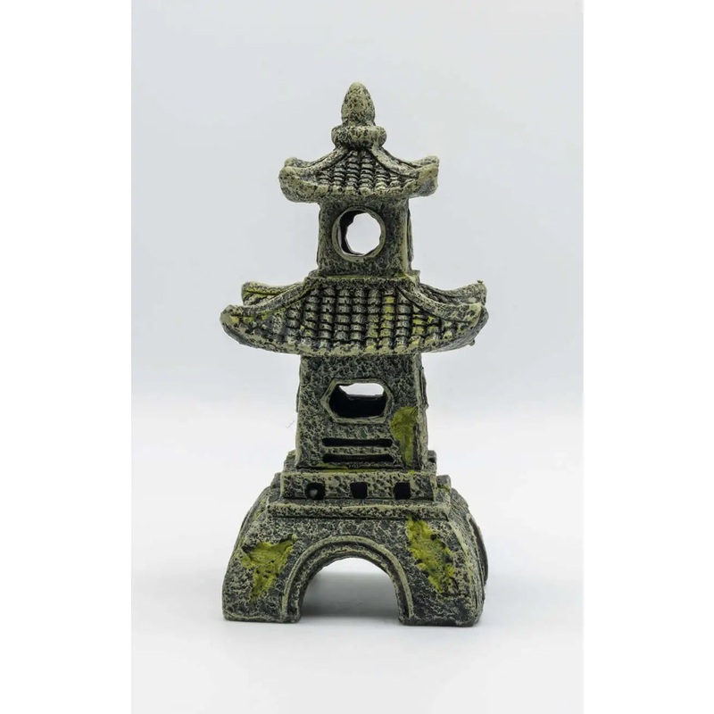 AquaSpectra Sunken Pagoda 2 Tier 11x11x16cm