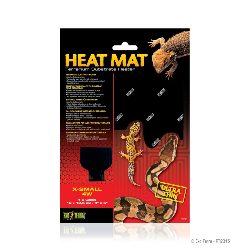 Exo Terra Heat Mat Ultra Thin 1-5 Gallons 4 watt