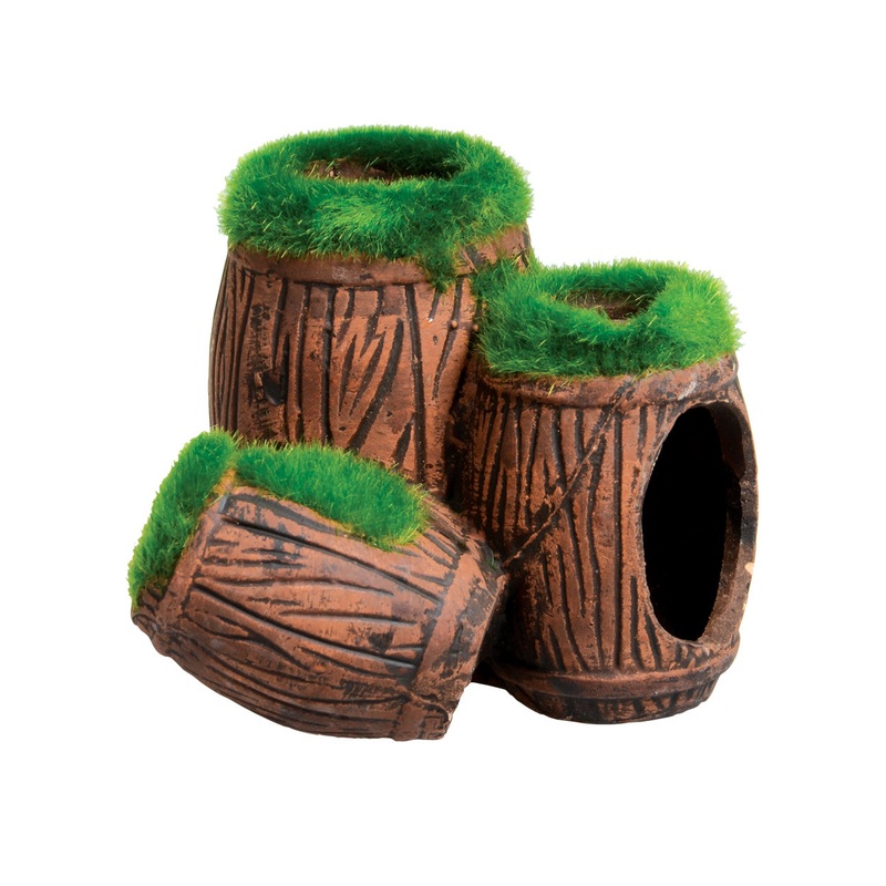 Underwater Treasures Mossy Barrel Hideout – Triple Single