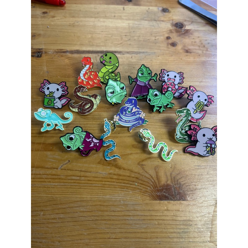 Assorted Reptile Pins