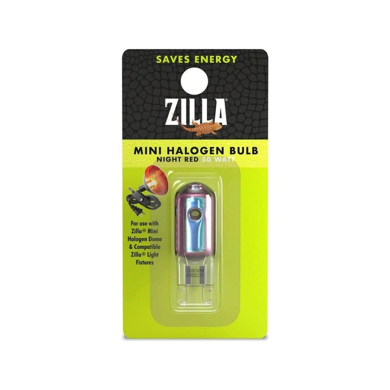 Zilla Mini Halogen Bulb Night Red, 1ea/50 W