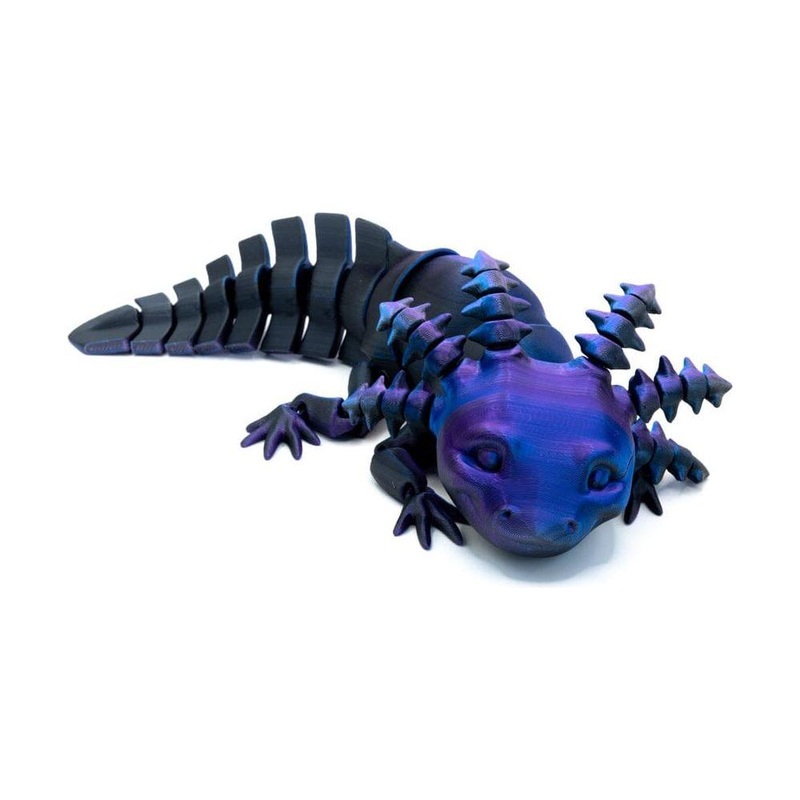 3D Printed Multi-Color Axolotl – Large 3D Printed Multi-Color Axolotl – Large